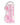 Shots RealRock Realistic Crystal Clear 8" Dildo w/Balls - pink