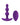 A Play Shaker Rechargeable Silicone Anal Plug w/Remote - Purple