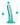 Blush B Yours Plus 5.5" Hard n' Happy Dildo - teal