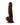 Shaft Model N Flexskin Liquid Silicone 8.5" Side Curve Dong w/Balls - Mahogany