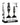 Evolved Joy Sticks 2 pc Plug Set - Black/Chrome