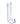 Glas 8" Realistic Ribbed Glass G-Spot Dildo with Balls - Clear