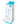 Glas 8" Realistic Ribbed Glass G-Spot Dildo with Balls - Clear