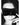 Shots Ouch Black & White Satin Curvy Eye Mask w/Elastic Straps - Black
