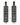 Shots Ouch Black & White Bonded Leather Hand/Ankle Cuffs - Black