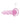 Shots RealRock Crystal Clear 7" Dildo - pink