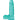 Blush B Yours Plus 7.25" Rock n Roll Dildo - Teal