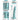 Dillio Platinum 7" Wild Thing Silicone Dildo - Teal