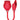 Wild Rose Suction & Bullet Vibrator - Red