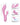 Contour Zoie Flexible Dual Massager - Pink