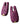 Zalo Nave Vibrating Nipple Clamps - Velvet Purple