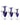 Nixie Metal Butt Plug Trainer Set - Purple Metallic