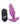 Bang! 21X Vibrating Silicone Butt Plug - Purple