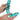 Realrock Crystal Clear 13" Double Dildo Turquoise