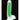 Lollicock 7" Glow In The Dark Silicone Dildo & Balls - Green