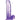 King Cock Clear 7" Cock with Balls - Purple