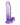 King Cock Clear 7" Cock with Balls - Purple