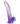 King Cock Clear 9" Cock with Balls - Purple