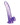 King Cock Clear 9" Cock with Balls - Purple