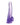 King Cock Clear 10" Cock with Balls - Purple