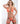 Lace Halter Bra & Garter Set Neon Orange One Size