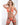 Lace Halter Bra & Garter Set Neon Orange One Size