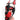 665 Playful Pup Hood - Black White & Red