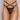 Adore Cherished Lace & Mesh Thong Black O/S