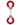 Shots Ouch Furry Pleasure Handcuffs - Red