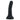 Wet for Her Five Flat Base Dildo - Medium - Black Noir