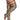 Metallic Fishnet Toeless Stockings Black & Gold XL