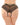 Posey Strappy Lace & Microfiber Crotchless Panty Black QN