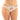 Jasmine Strappy Lace Thong w/Front Keyhole Cut Out White S/M