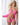 Open Babydoll Teddy - Pink Neon - One Size