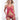 Flyaway Bustier Babydoll Set Rose Carnation One Size