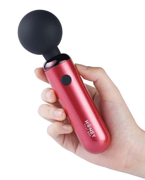 Pomi Wand Mini Vibrating Wand - Deep Rose Adult Toy Box Pomi Wand Mini Vibrating Wand - Deep Rose Adult Toy Box