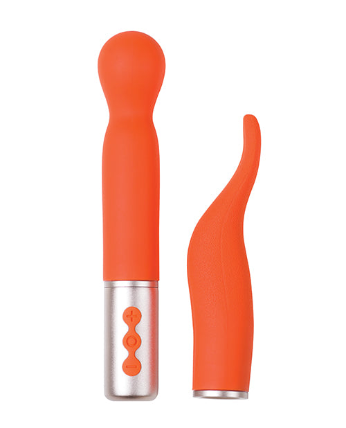 The Naughty Collection Interchangeable Heads Vibrator - Coral Adult Toy Box The Naughty Collection Interchangeable Heads Vibrator - Coral Adult Toy Box