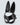 Lust Vegan Leather Bunny Mask - Black