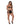 Girl Next Door Strappy Bralette w/Flirty Thong Skirt Black S/M