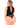 Black Pink Lipstick Low Blow Cut Out Plus Size Bodysuit