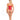 Pink Lipstick Treat Me Right Strapless Bodysuit Red O/S