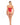 Pink Lipstick Treat Me Right Strapless Bodysuit Red O/S