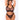 Black Pink Lipstick Festival Flirt Plus Size Bra Set