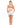 white Pink Lipstick Femme Seamless Bandeau & Skirt.