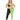 Block You Out Bra & Legging Set Black/Green Queen