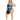 Block You Out Bandeau Set Black/Blue Queen