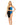 Block You Out Bandeau Set Black/Blue One Size