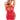 Back 2 Basixxx Hi Neck Dress Red (1X-3X)