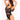 Pink Lipstick All Access Pass Bodystocking Black O/S