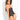 Va Voom Chemise & Garter Black -  (1X-2X)